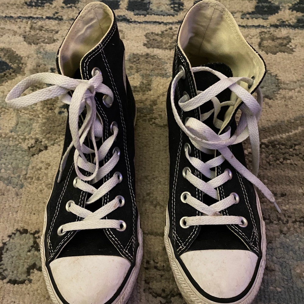 High top converses (black)